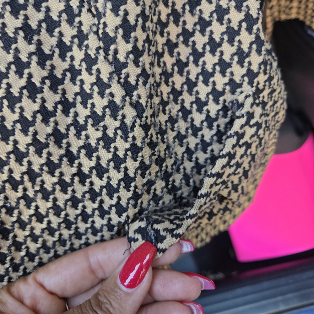 Houndstooth Patterned Fabric